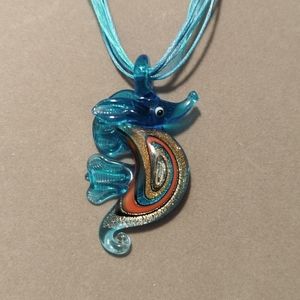 Glass Seahorse Necklace